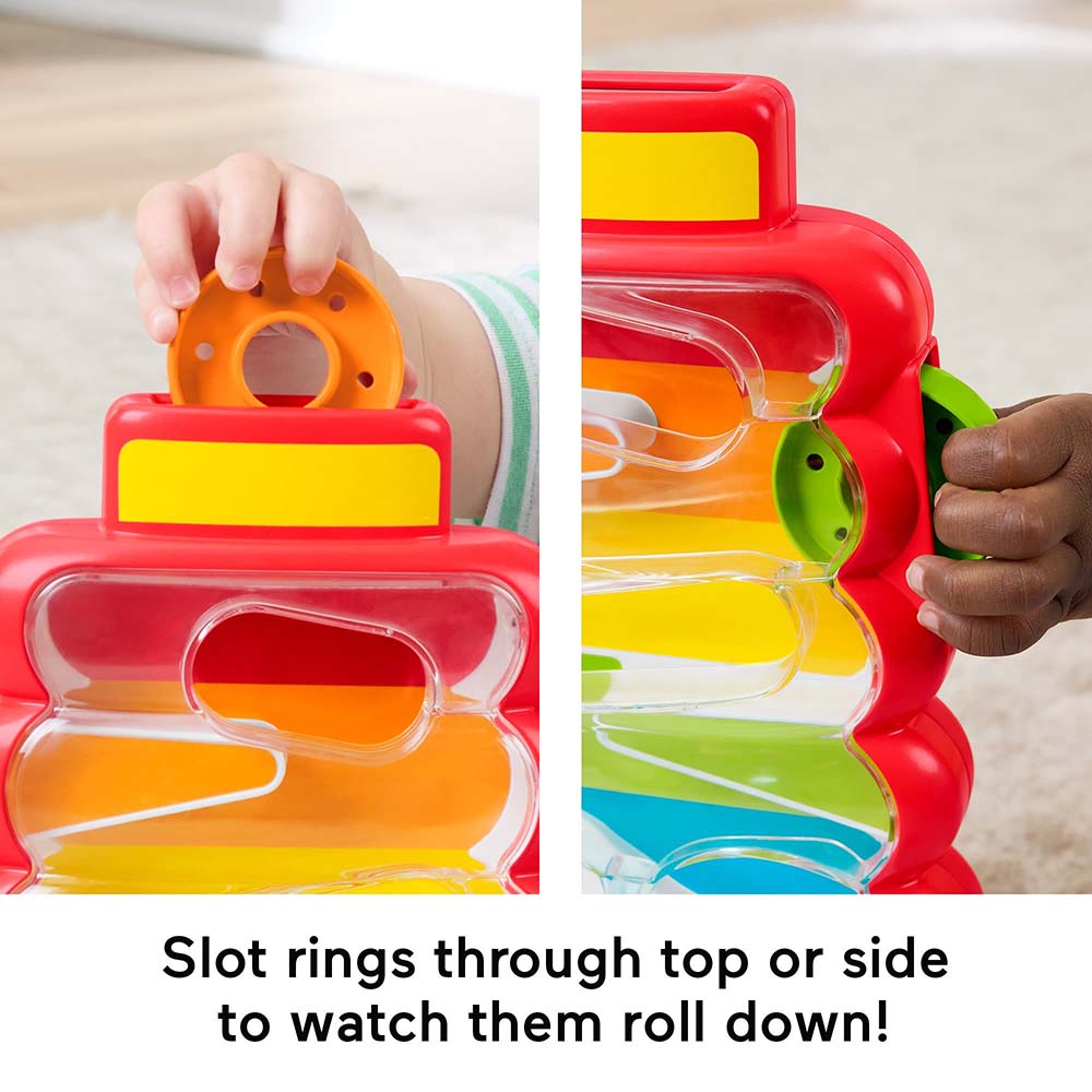 Fisher-Price Pila de Aritos que Caen JLB81, juguetes para primera infancia