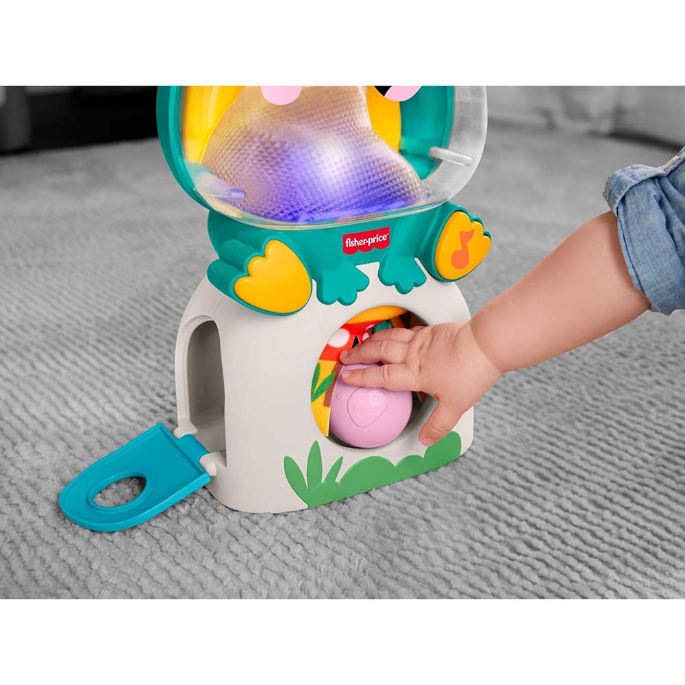 Fisher-Price Elefantito Saltarín – Juguete Para Empujar Con 3 Pelotitas De Colores, Perfecto Para Animar A Los Niños A Dar Sus Primeros Pasos