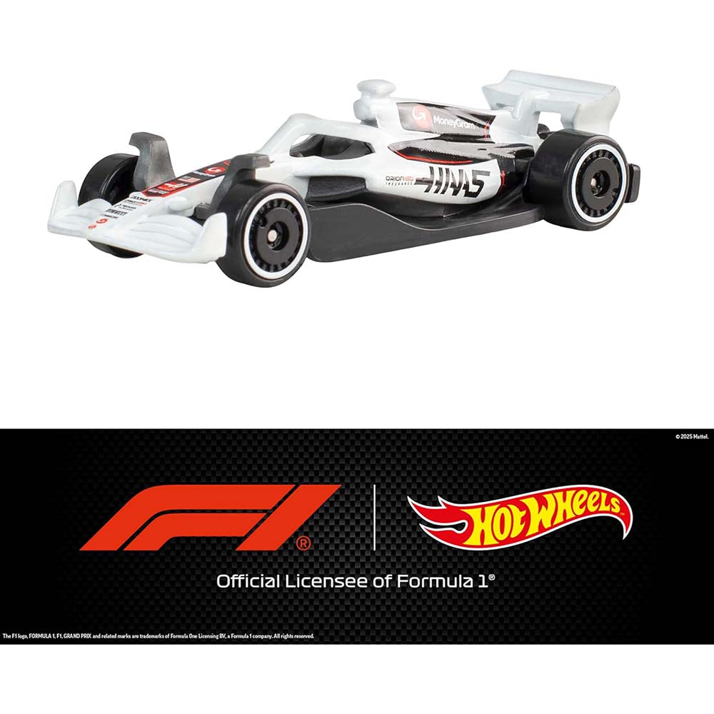 Hot Wheels Pack 5 Coches Fórmula 1 Escala 1:64 JLN11, vehículos en paquete a escala 1:64