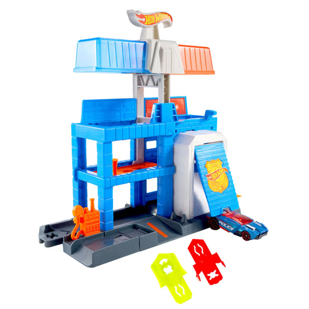Hot Wheels City Torre de Policía JHL74, pistas y sets de vehículos