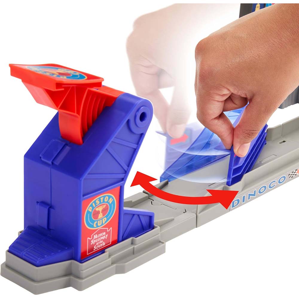 Disney Pixar Cars Pista de Acrobacias Copa Pistón con Lanzador y Salto Épico JHL42, pistas y sets de vehículos