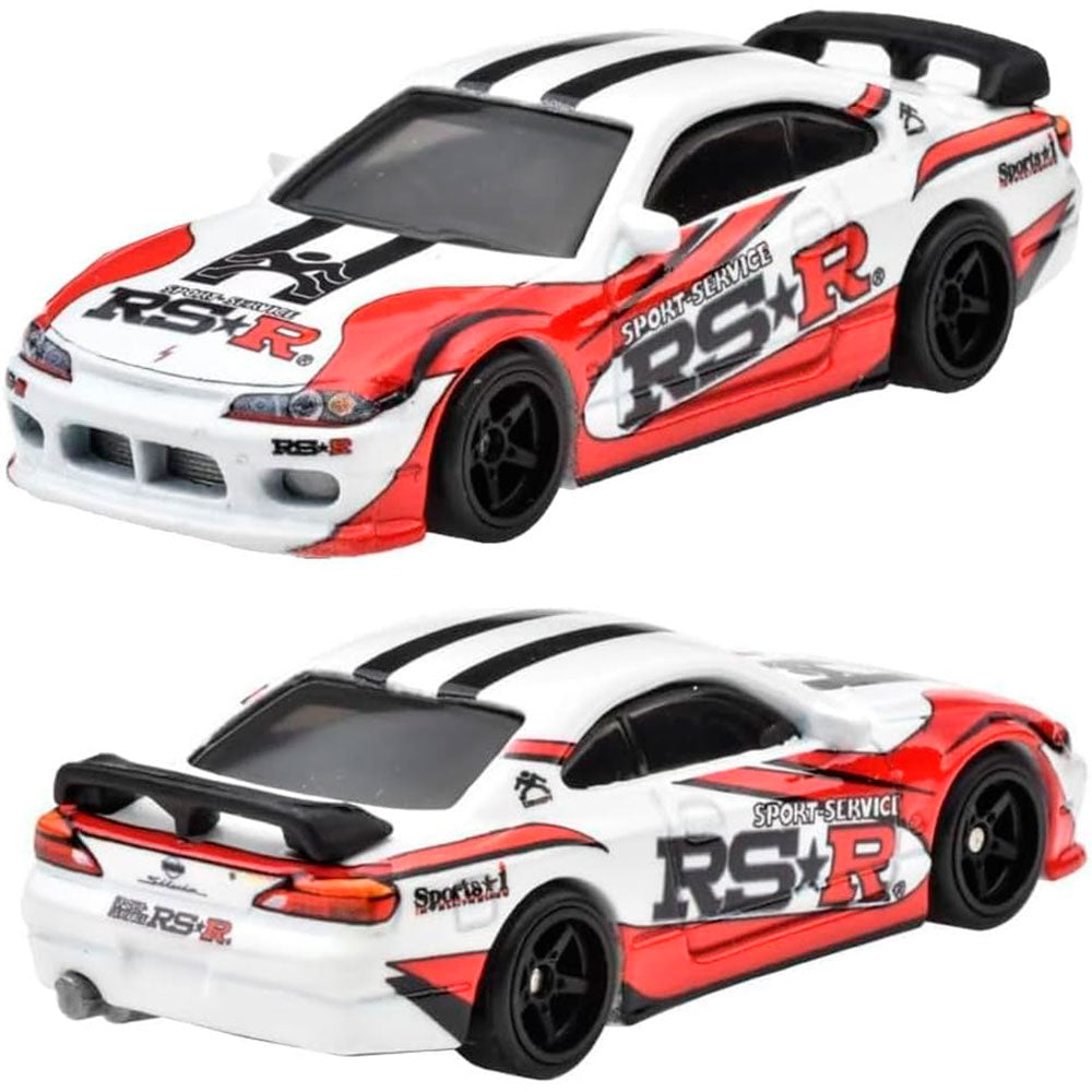 Hot Wheels Collector Cultura Automotriz Nissan 240sx & Nissan Silvia, autos de juguete a escala 1:64
