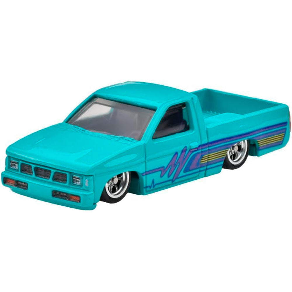 Hot Wheels Collector Cultura Automotriz 1975 Datsun Sunny Truck & Custom '93 Nissan Hardbody, autos de juguete a escala 1:64