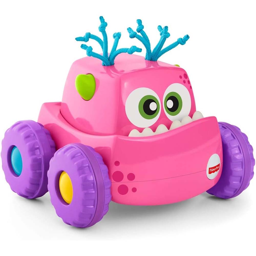 Fisher-Price Monstruo Presiona y Persigue - Rosa DRG16 - Edad 12 meses+