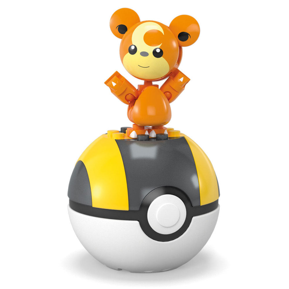 MEGA MCX Pokémon Pokébolas Teddiursa FPM00: Set de construcción para armar - Edad 6+