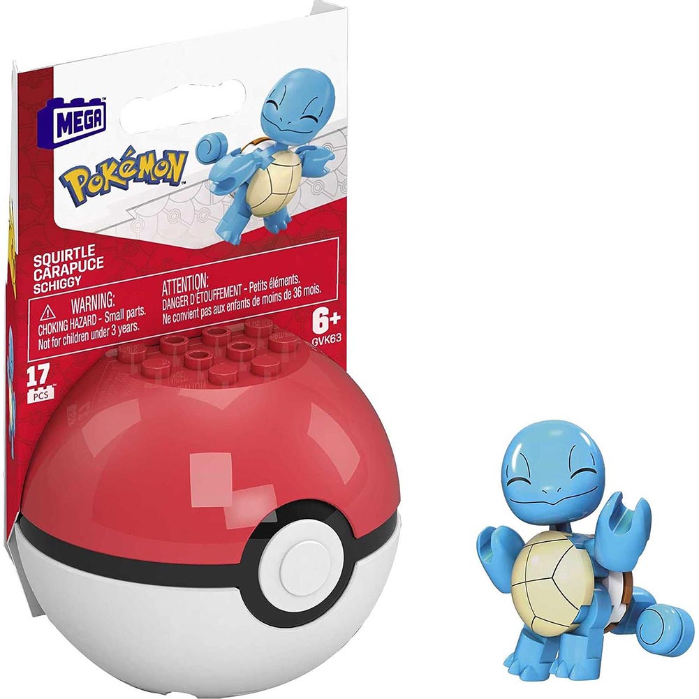 MEGA Pokémon Pokébola Clásico - Squirtle GFC85: Set de construcción para armar - Edad 6+
