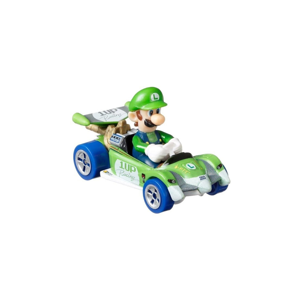 Hot Wheels Mario Kart 1:64 - Luigi Standard Kart GBG25 - Edad 3+