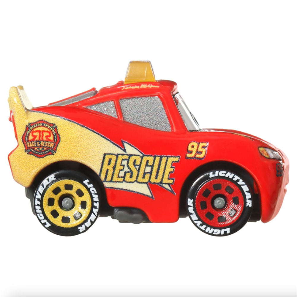 MINICOCHES DE CARS DE DISNEY PIXAR - Race And Rescue Rayo McQueen GKF65, autos de juguete