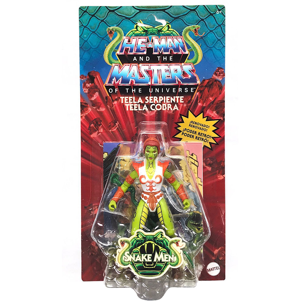 Masters of the Universe Origins Teela Serpiente GNN84: Figura de acción - Edad 6+