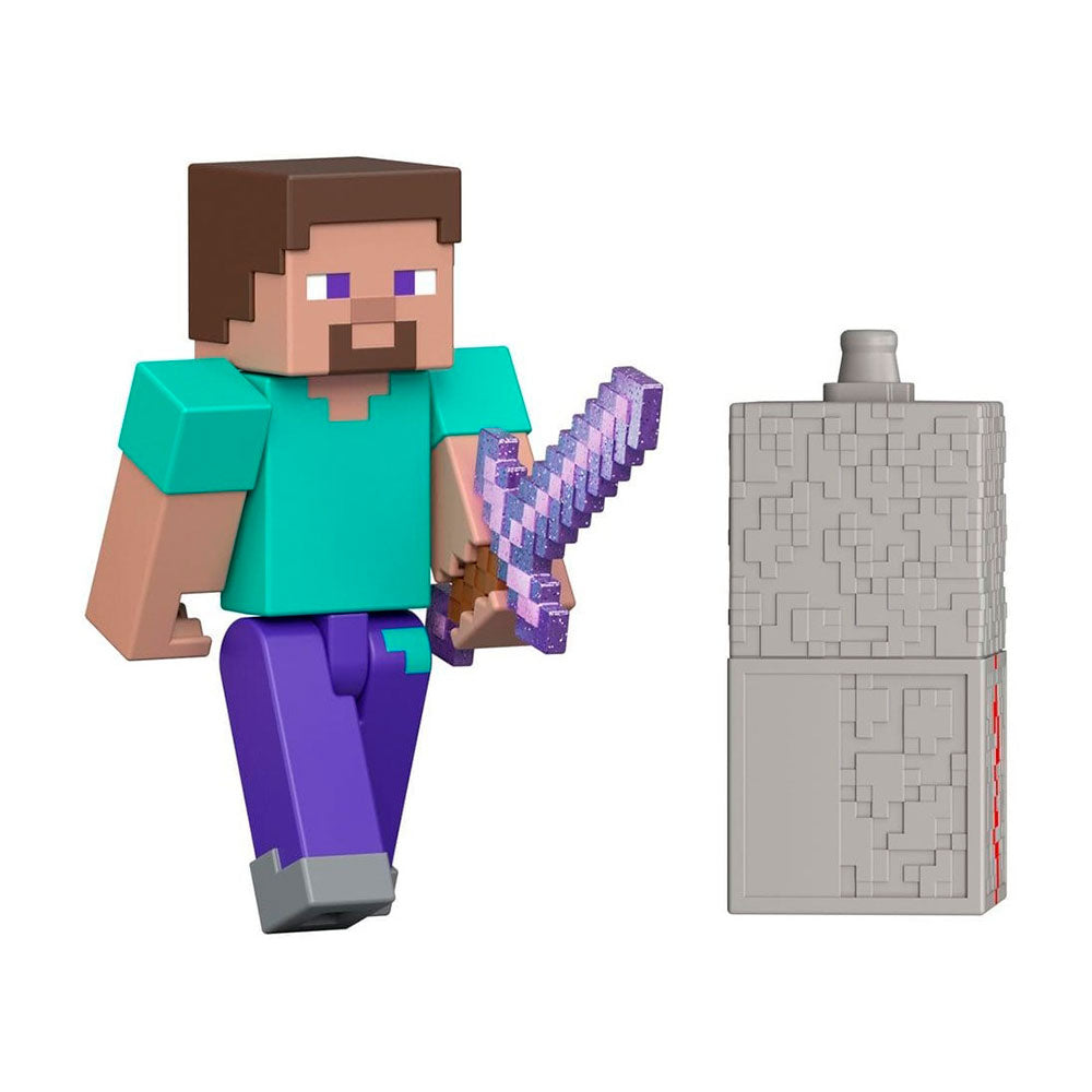 Minecraft Core Redstone - Steve GTP08, figuras de acción