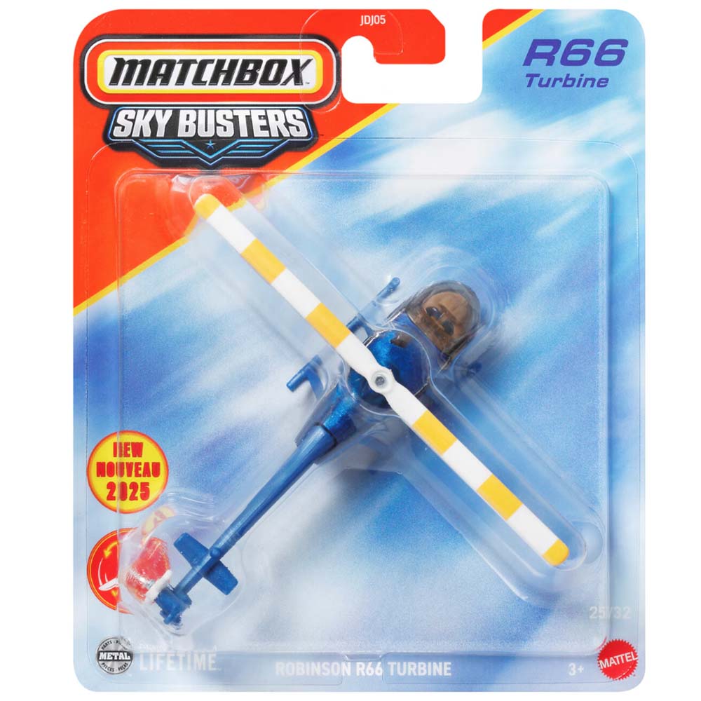 Matchbox Skybusters Robinson R66 Turbine JDJ05