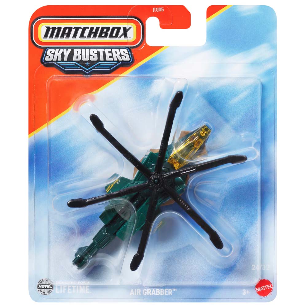 Matchbox Skybusters Air Grabber JDJ05, vehículos de juguete
