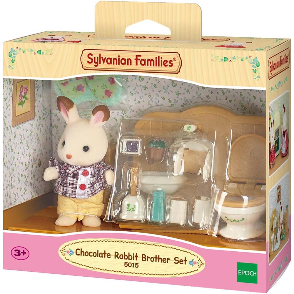 Sylvanian Families 5015 Set hermano conejo chocolate - Edad 3+
