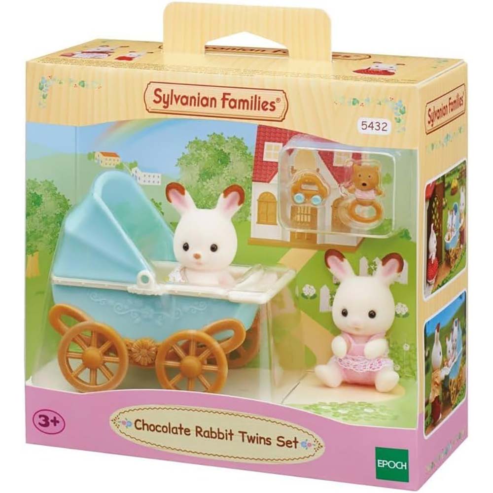 Sylvanian Families 5432 Set gemelos conejo chocolate - Edad 3+