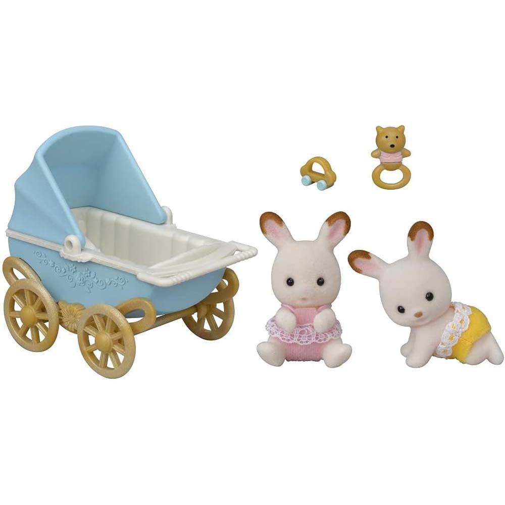 Sylvanian Families 5432 Set gemelos conejo chocolate - Edad 3+