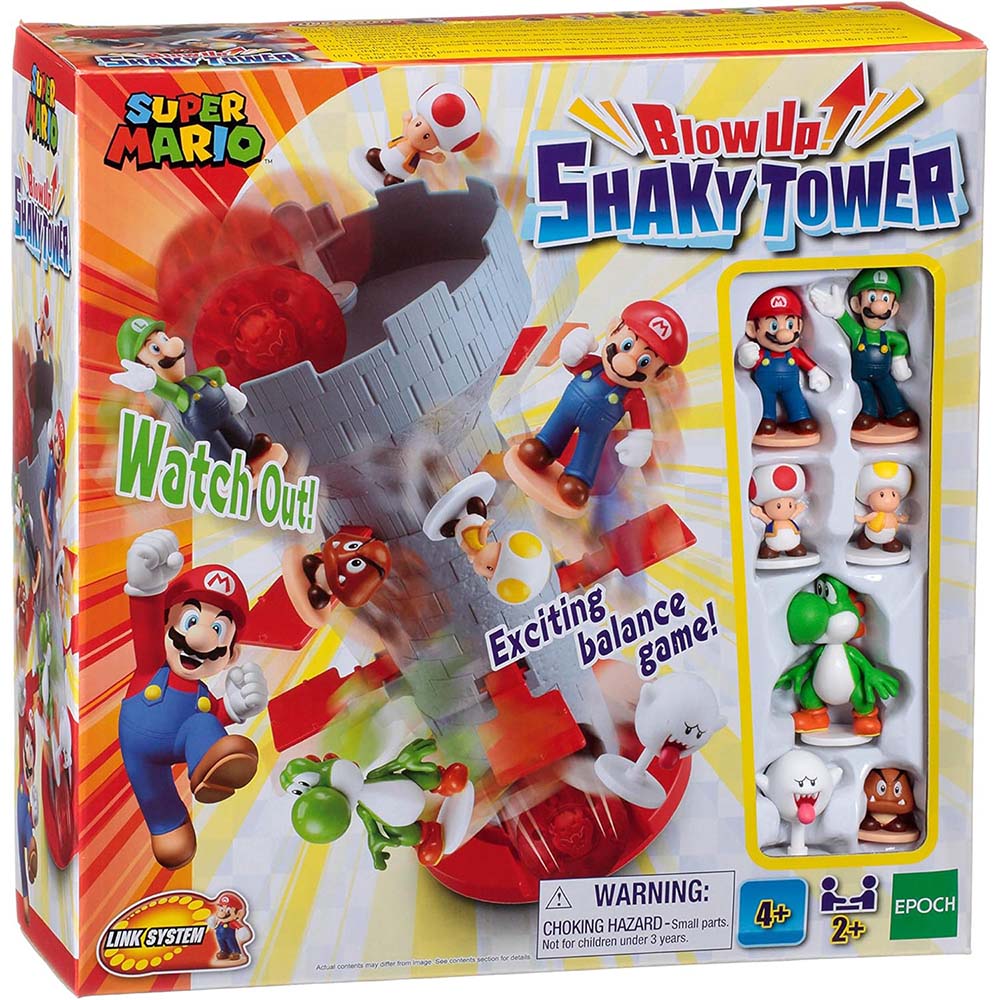 Super Mario explota Torre Temblorosa 7356: Juego de mesa - Edad 4+