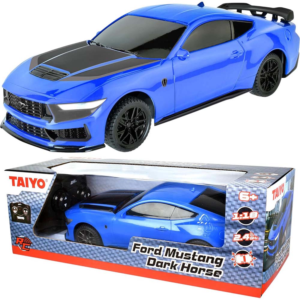 Toys Shock 1:18 Ford Mustang Dark Horse R/C - Edad 6+