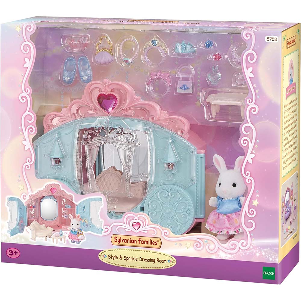 Sylvanian Families 5758 Vestidor Estilo Y Brillo, muñecas y muñecos