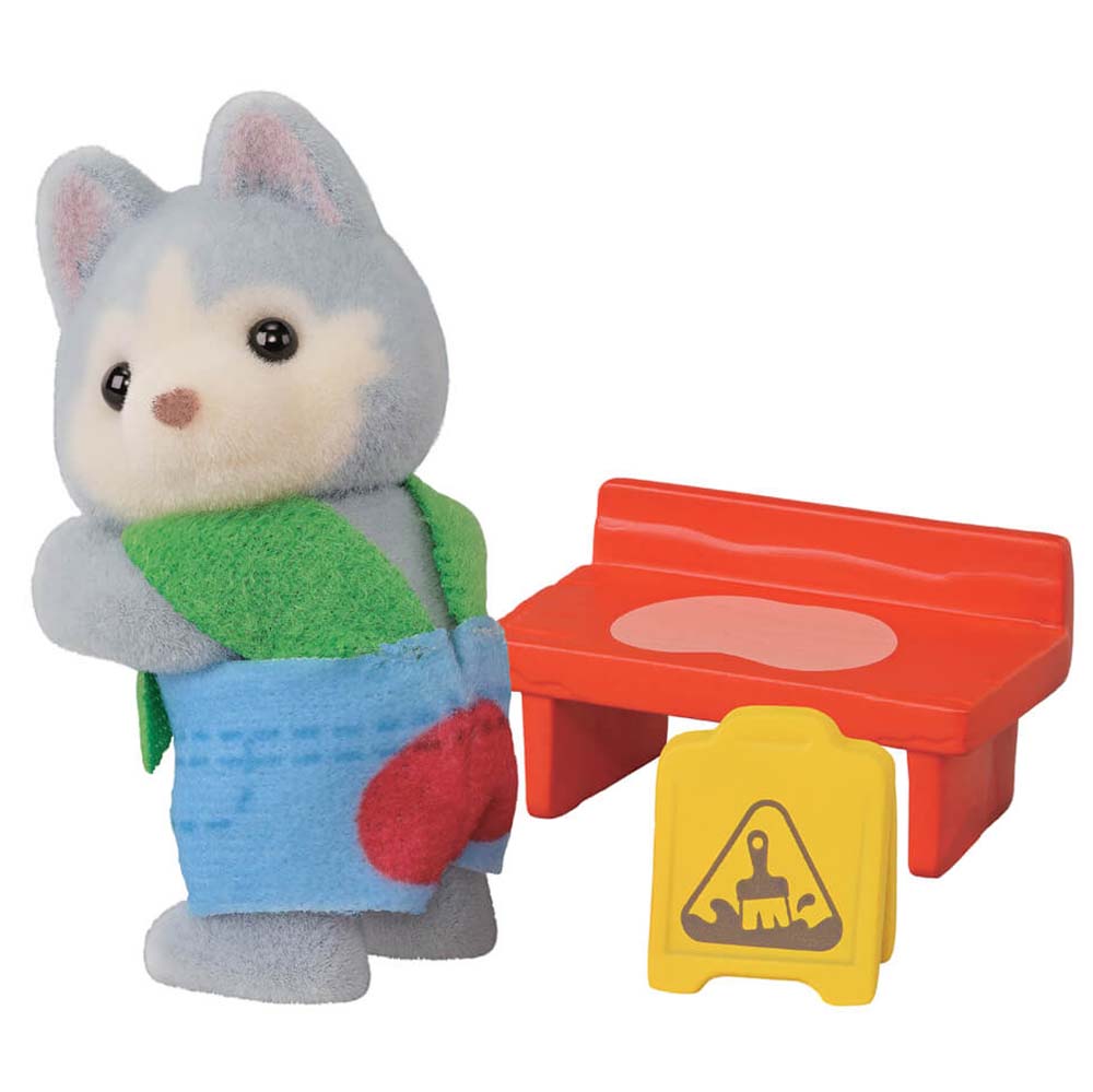 Sylvanian Families 5838 Builder Baby Friends Blind Bag Figura Sorpresa Coleccionable, figuras sorpresa