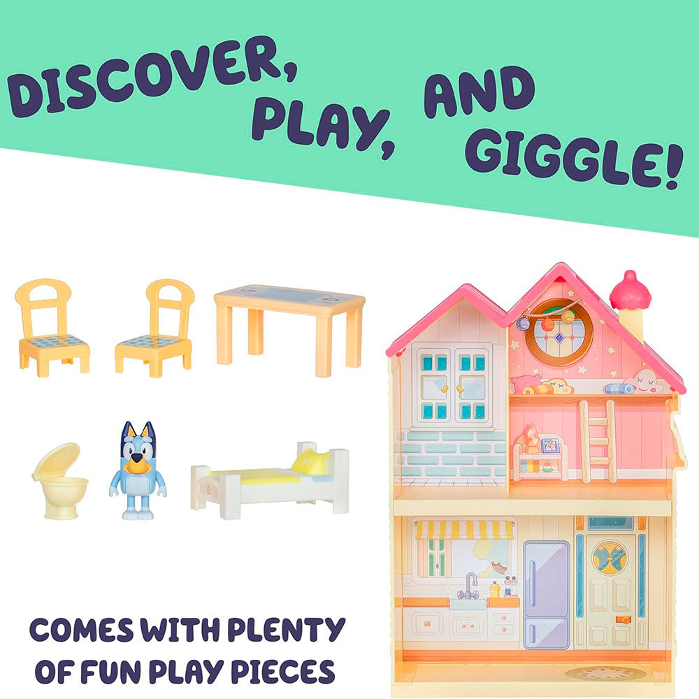 Bluey – Mini Home Playset Casa Portátil, sets de juego