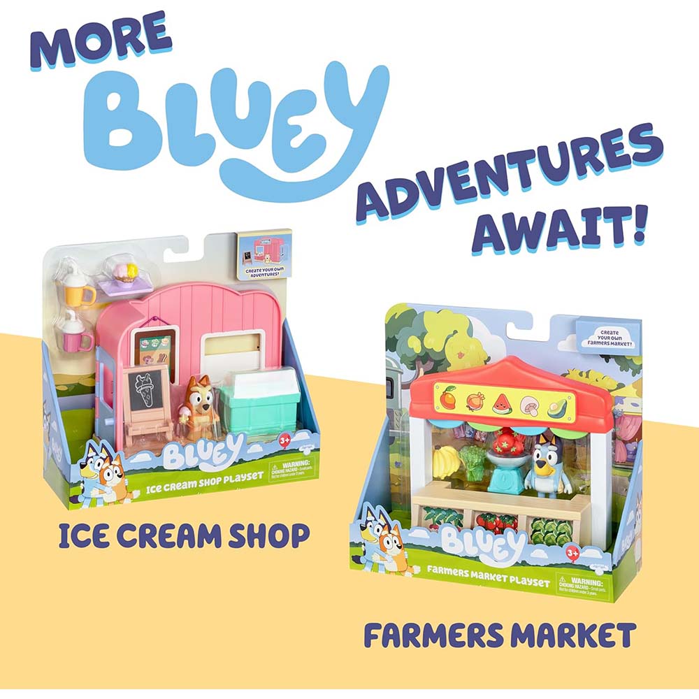 Bluey Let's Play Chef Food Truck – Playset Restaurante Convertible con Figura Exclusiva, sets de juego