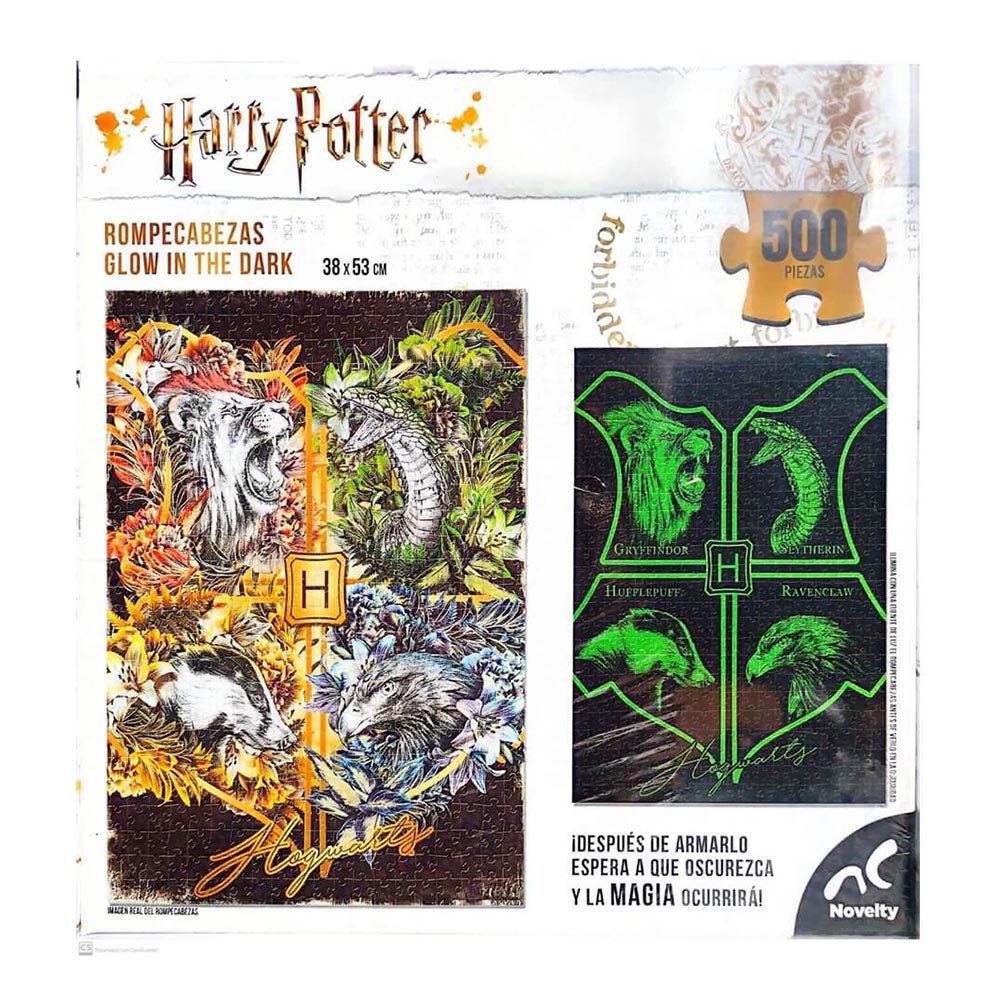 Novelty Rompecabezas Glow in the Dark 500 Piezas Harry Potter JCA-2453 - Edad 12+
