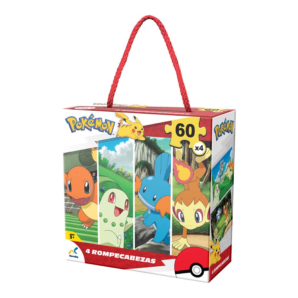 Novelty Rompecabezas 4 en 1 Pokémon JCA-4161
