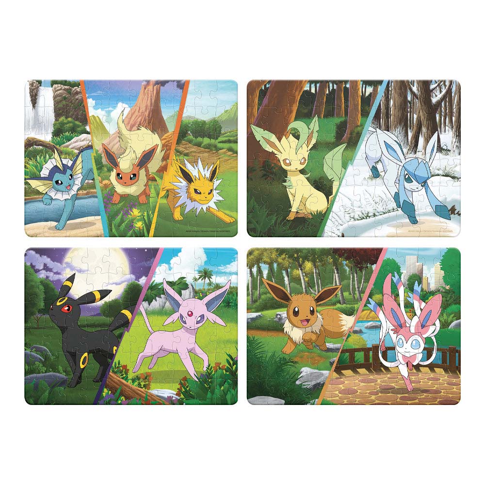 Novelty Rompecabezas 4 en 1 Pokémon Eevee JCA-4640 - Edad 8+