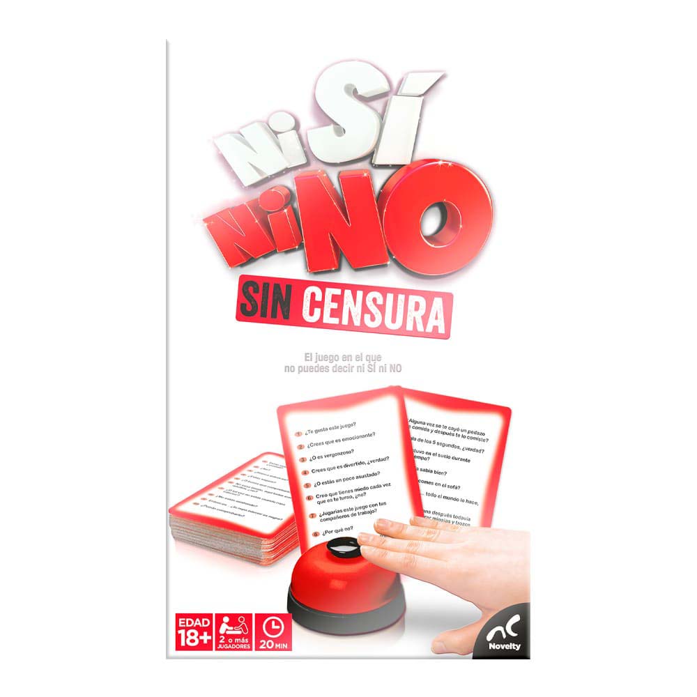 Novelty Juego de mesa Ni sí ni no sin censura JCA-4731 - Edad 7+