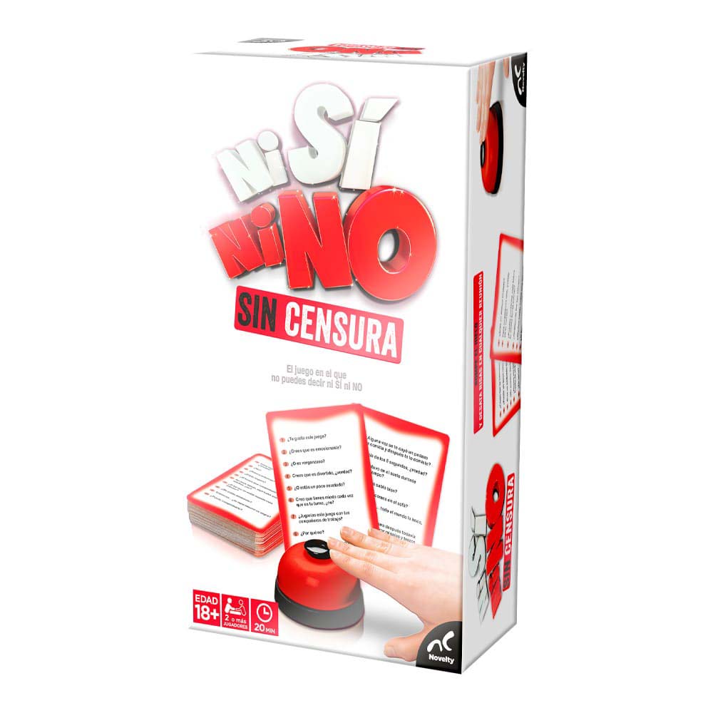 Novelty Juego de mesa Ni sí ni no sin censura JCA-4731 - Edad 7+