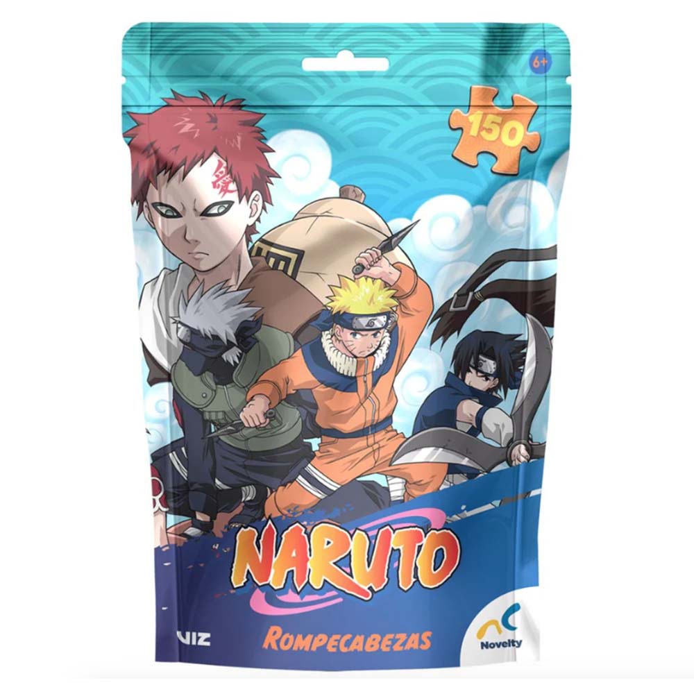 Rompecabezas Bolsa Foil Naruto Clasico 150 Piezas JCA-4854, rompecabezas