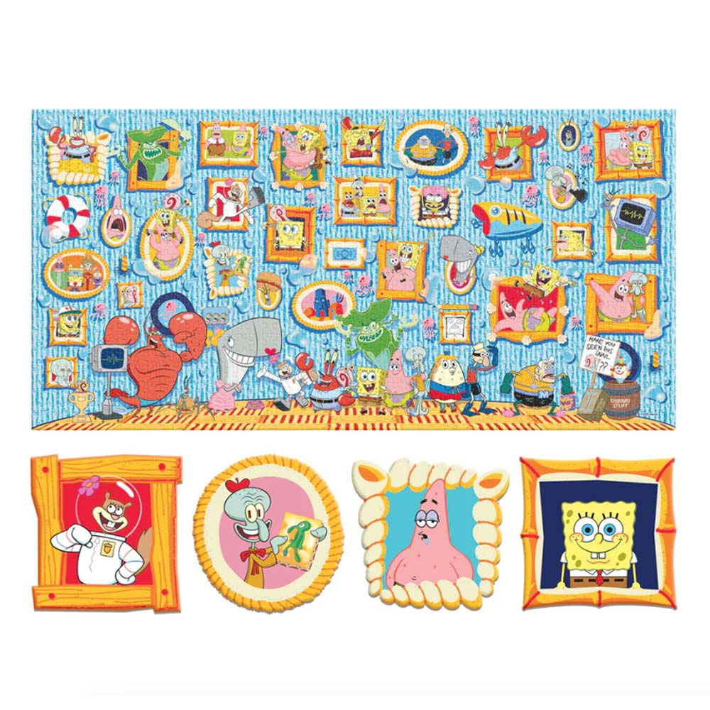 Rompecabezas Coleccionable Premium Bob Esponja Con Porta Vaso JCA-4880, rompecabezas