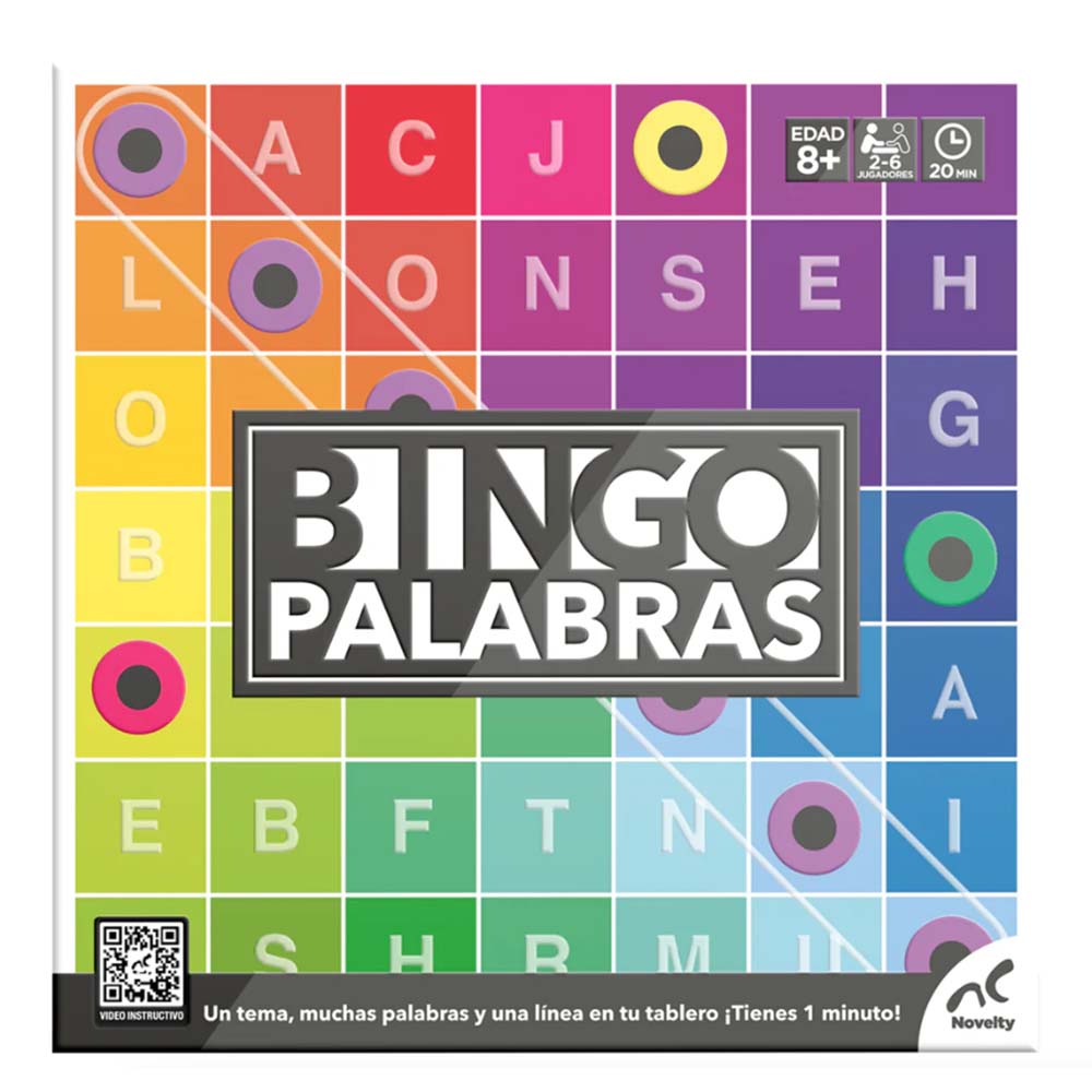 Juego De Mesa Bingo Palabras Caja De Carton JCA-4865, juegos de mesa