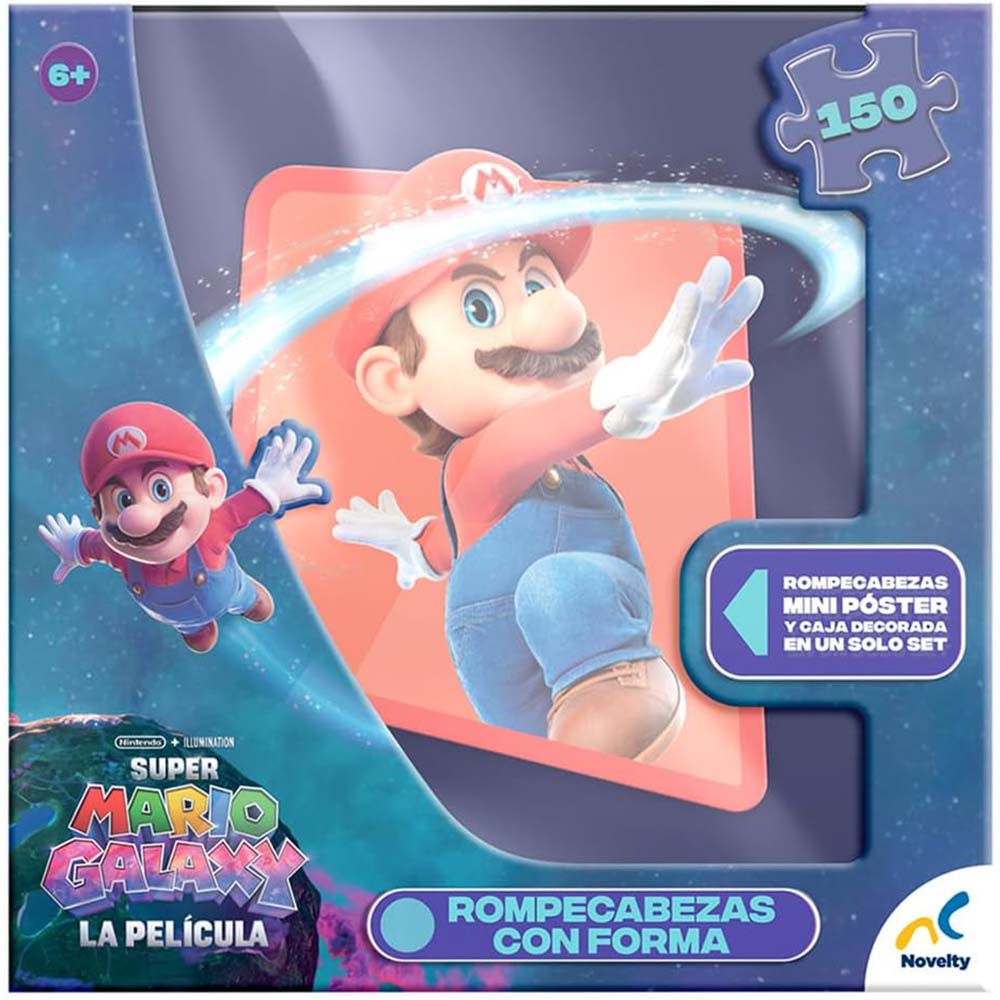 Rompecabezas en Forma de Cubo Super Mario Galaxy 150 Piezas JCA-5018, rompecabezas