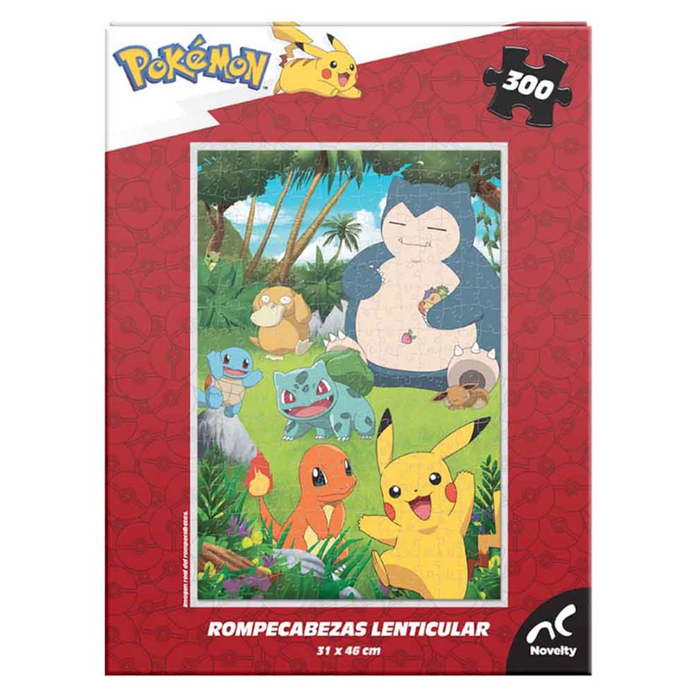 Rompecabezas Pokémon Clásico Lenticular 300 Piezas JCA-4709, rompecabezas