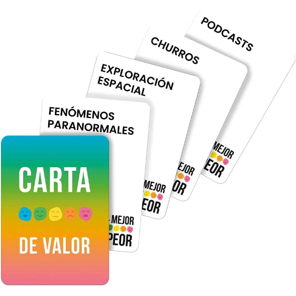 Juego de Cartas Del Mejor al Peor JCA-4987, juegos de cartas