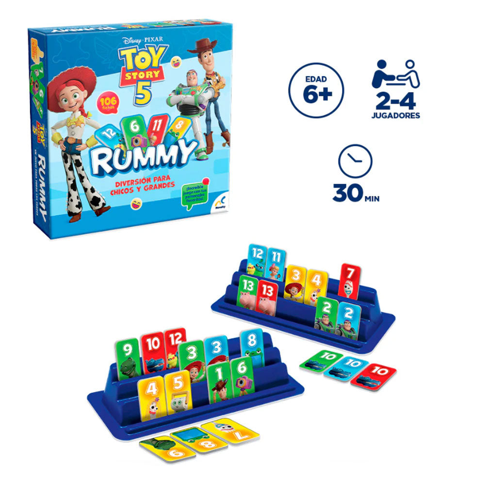 Juego de Mesa Rummy Toy Story 5 JCA-5061, juegos de mesa