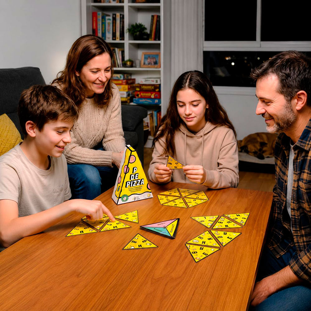 P de Pizza – Juego de Cartas para Familia y Amigos JCA-5214, juegos de cartas