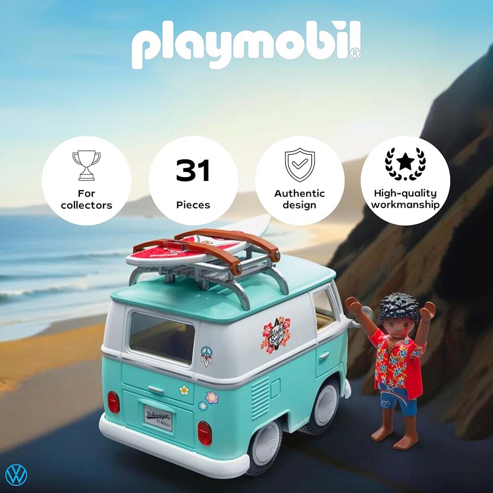 Playmobil Iconic Cars – VW T1 Camping Van 71857, sets playmobil