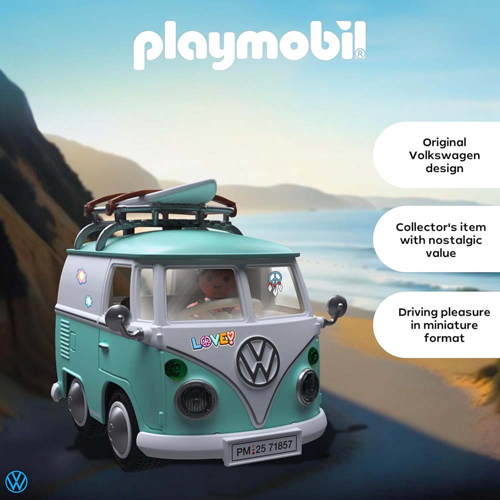 Playmobil Iconic Cars – VW T1 Camping Van 71857, sets playmobil