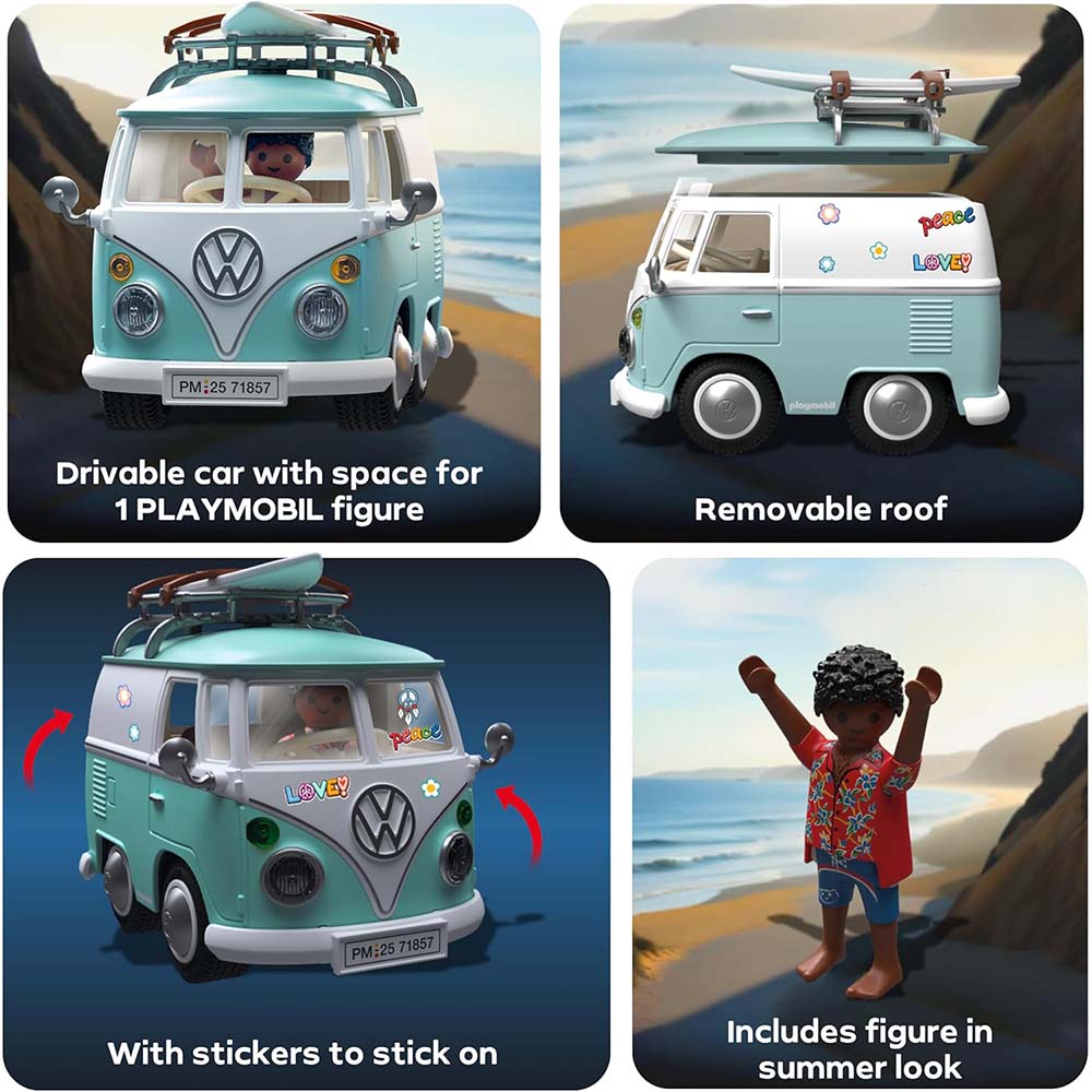 Playmobil Iconic Cars – VW T1 Camping Van 71857, sets playmobil
