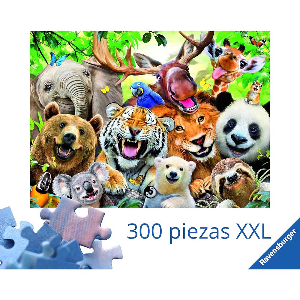 Ravensburger 13354 Rompecabezas 300 XXL piezas Selfie Salvaje, rompecabezas