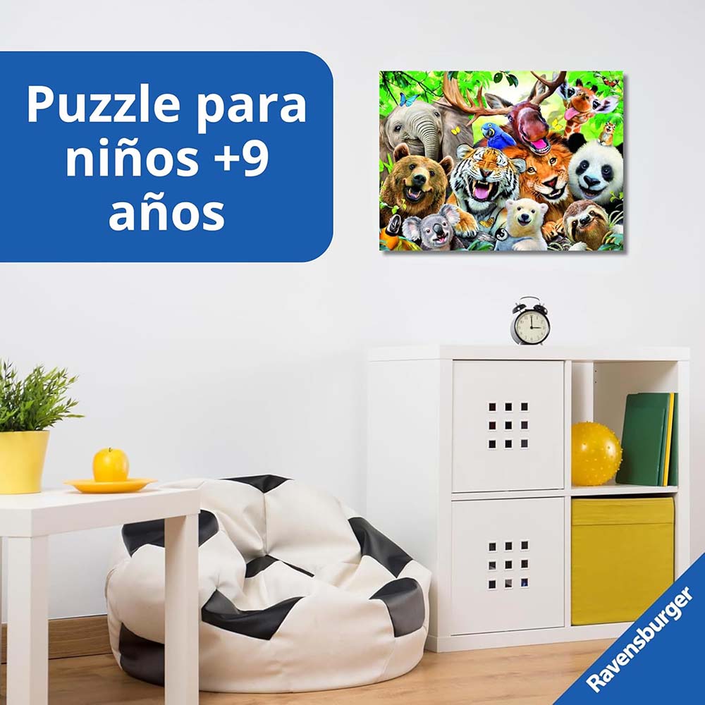Ravensburger 13354 Rompecabezas 300 XXL piezas Selfie Salvaje, rompecabezas