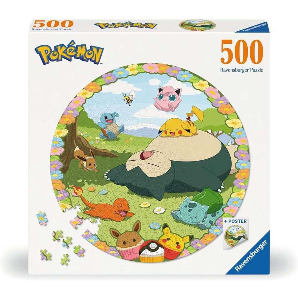 Ravensburger 12001131 Rompecabezas 500 piezas Pokémon de Flores, rompecabezas
