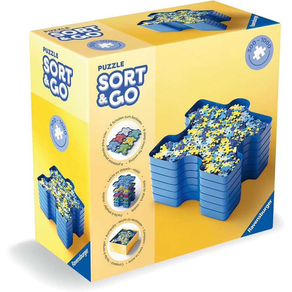Ravensburger Clasificador y Organizador de Piezas para Rompecabezas, accesorios para rompecabezas
