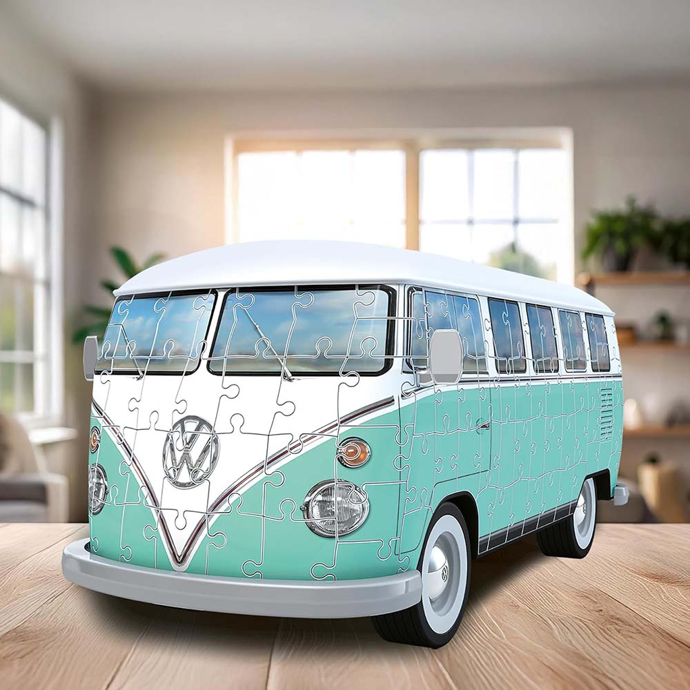 Ravensburger 3D Puzzle Volkswagen T1 Iconics 162 Piezas, rompecabezas