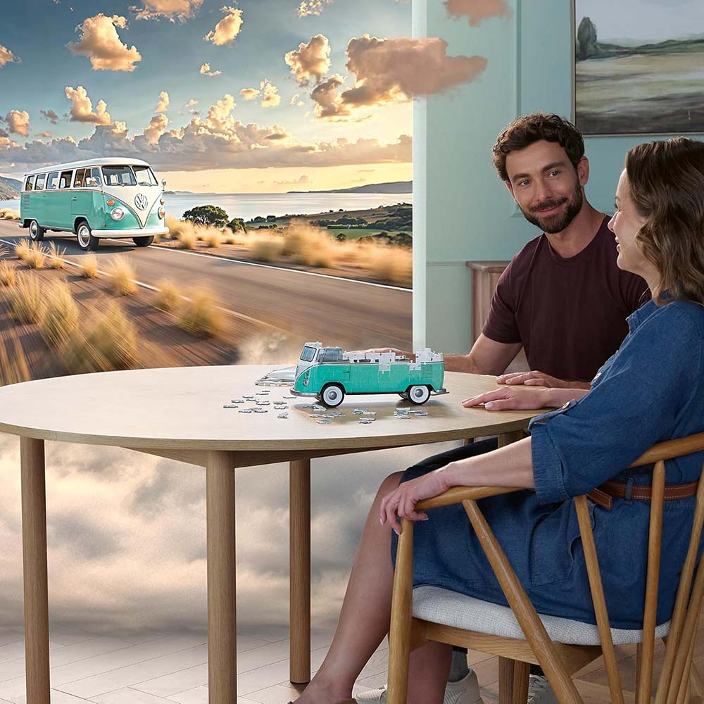 Ravensburger 3D Puzzle Volkswagen T1 Iconics 162 Piezas, rompecabezas