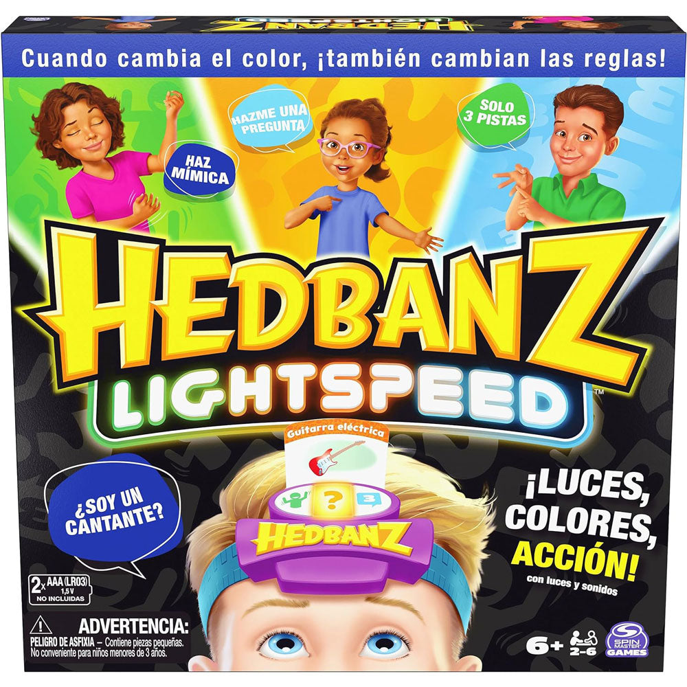 Juego Hedbanz Lightspeed 6068069: Juego de mesa - Edad 6+