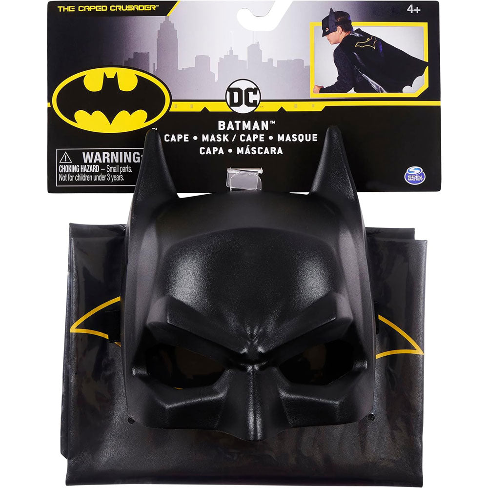 DC Batman Capa y Máscara Set Role Play 6067380: Accesorio de juego de rol - Edad 4+