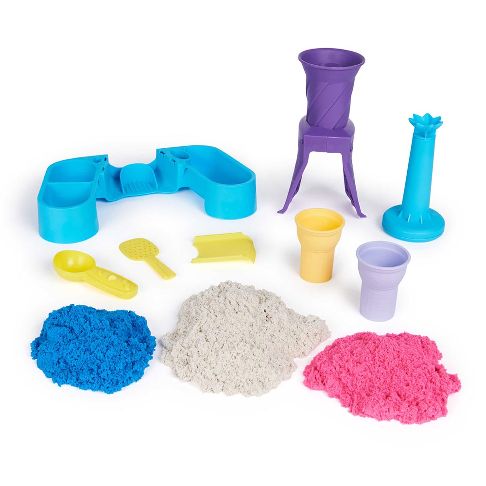 Kinetic Sand Maquina de Helados 6068385: Set de masa moldeable - Edad 3+